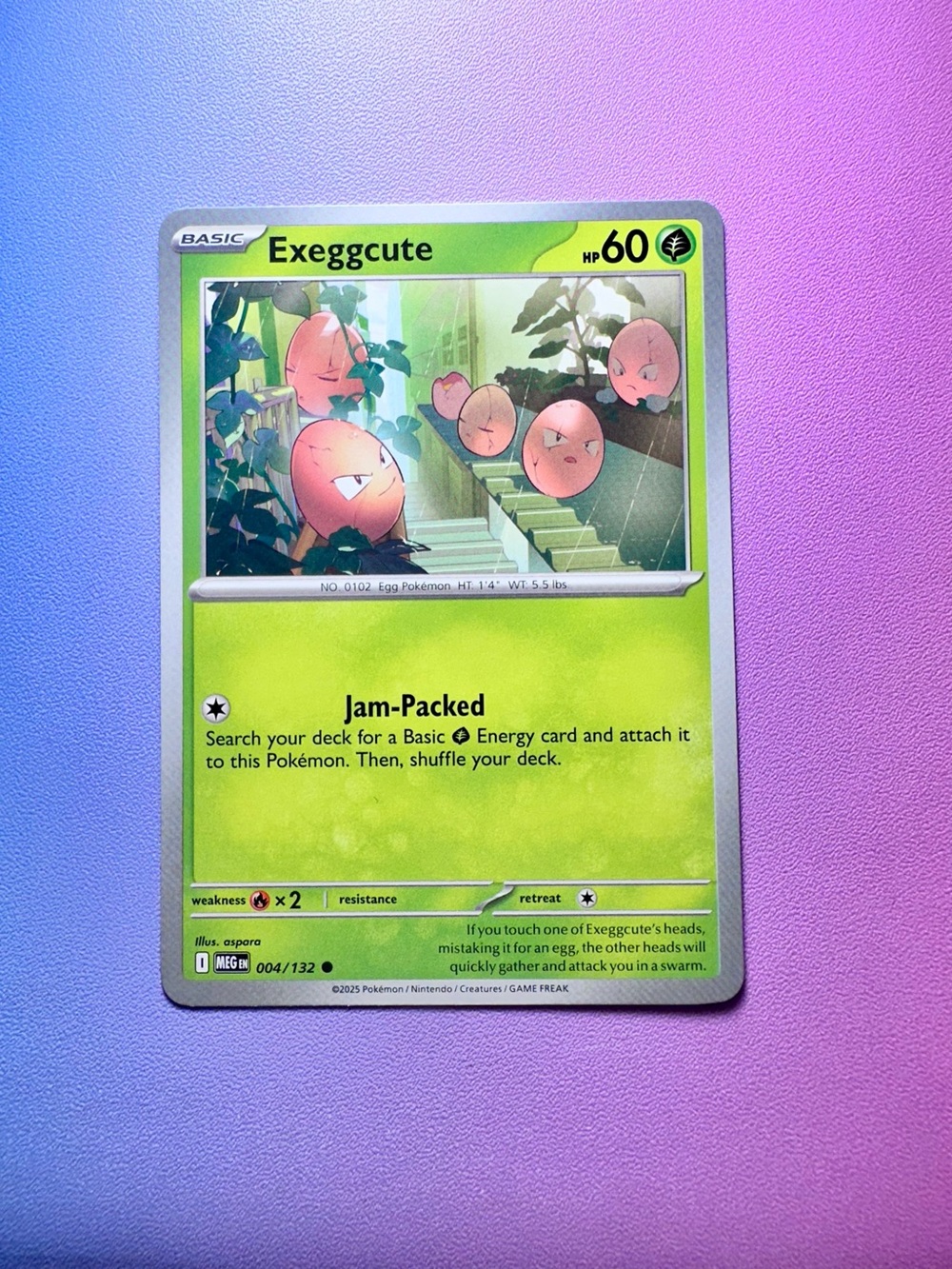 exeggcute - 004/132 (common) — pokemon: mega evolutions - base set